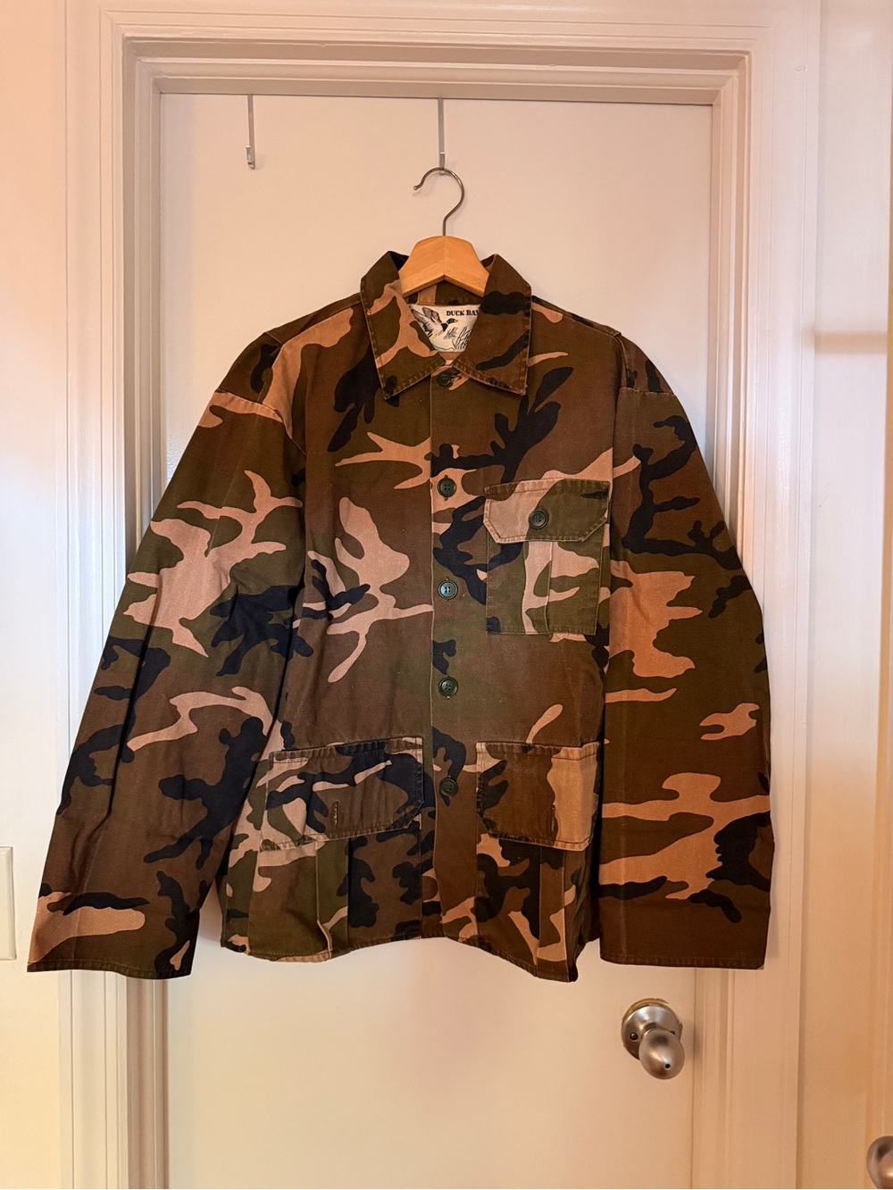 Vtg Duck Bay Camo Shirt Jacket